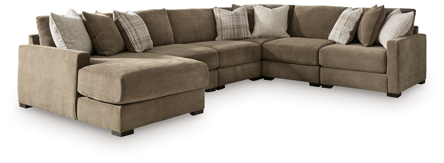 Camellia-Court Sectional with Chaise