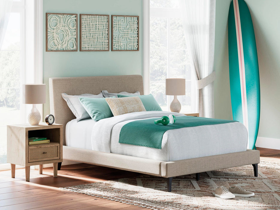 Cielden Upholstered Bed with Roll Slats